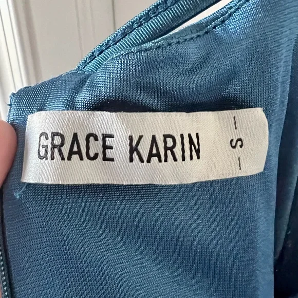 GRACE KARIN Satiny Strappy Back Ruched Homecoming Dress—SZ. Small - Picture 11 of 17